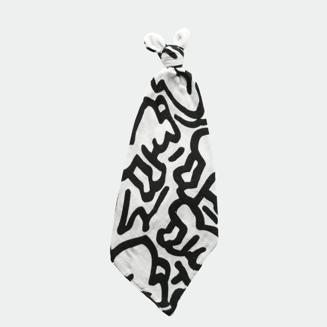 Etta Loves X Keith Haring 'Baby' Double Lay Knotted Muslin Lovey