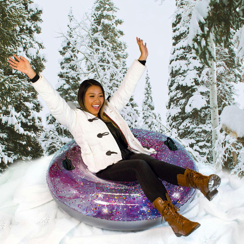 48" Galaxy Glitter Snow Tube
