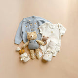 Henry Bear Plush Toy Swaddle Set - Bee