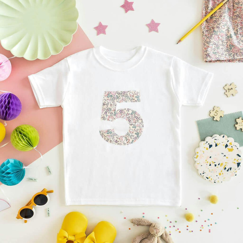 Liberty of London Children's Birthday Short Sleeve T-shirt
