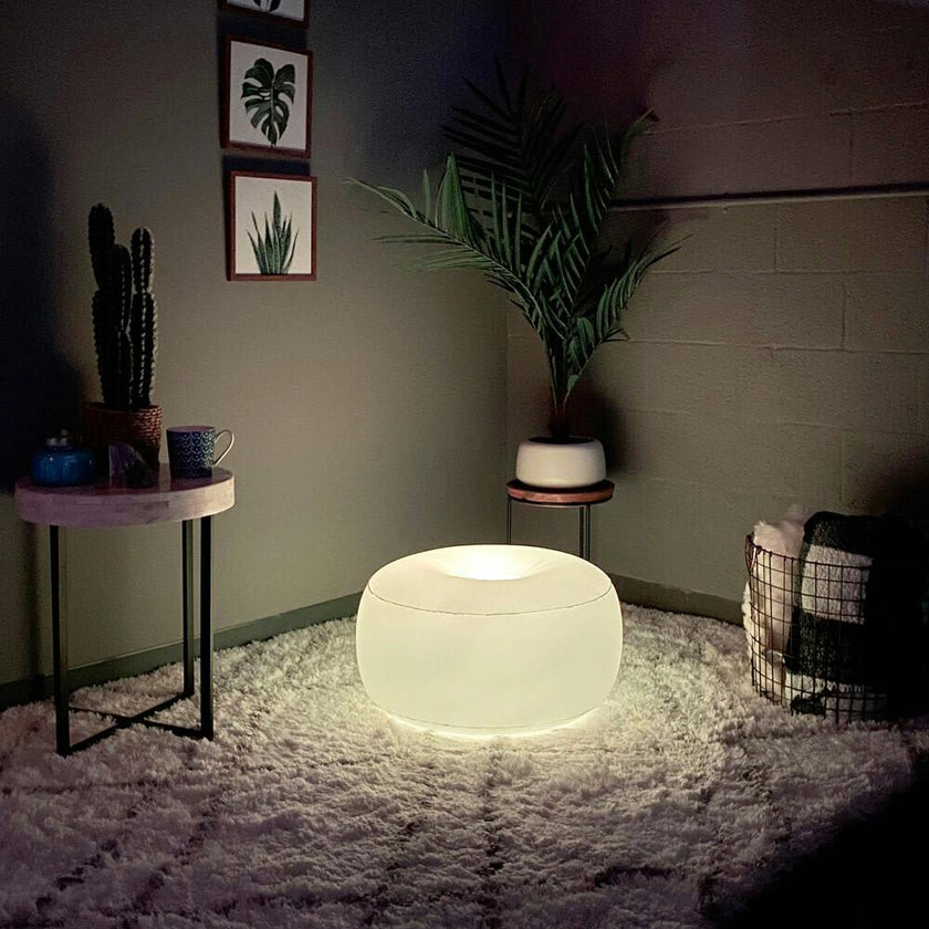 AirCandy Illuminated LED Inflatable Ottoman