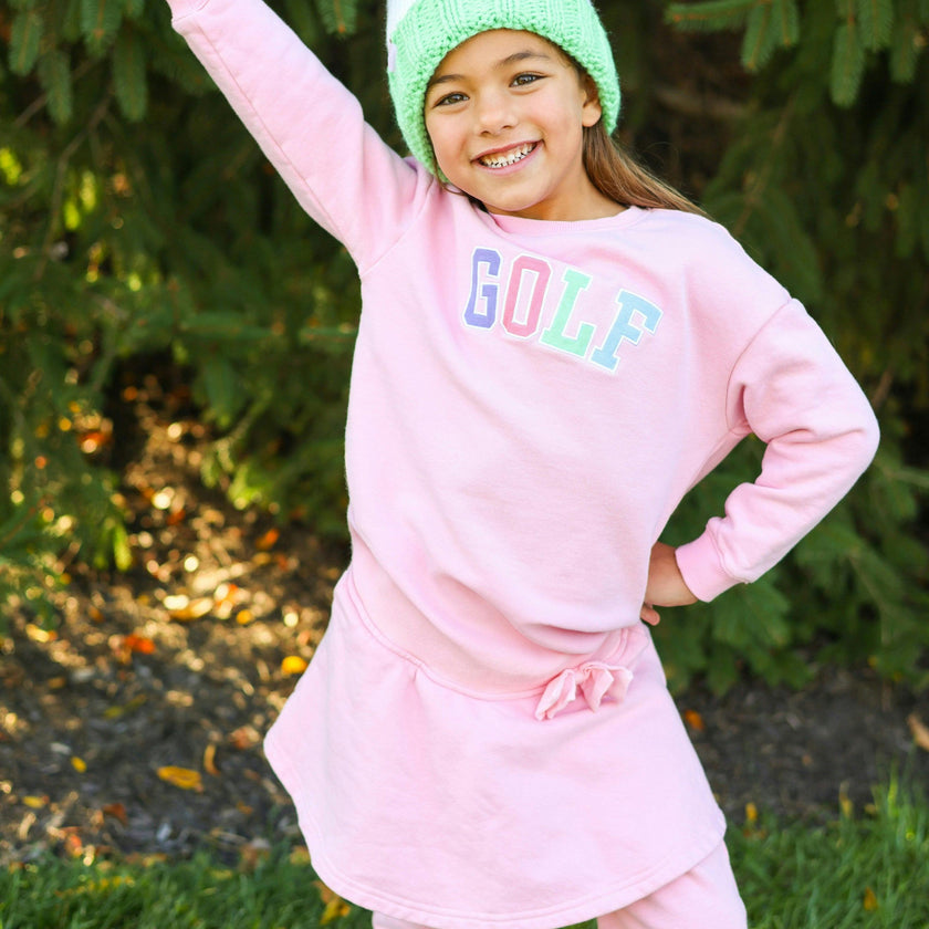 Golf Flag Bobble Hat, Pink