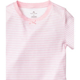 Kid's Pima Snug Fit Pajama Short Set in Pink Stripe