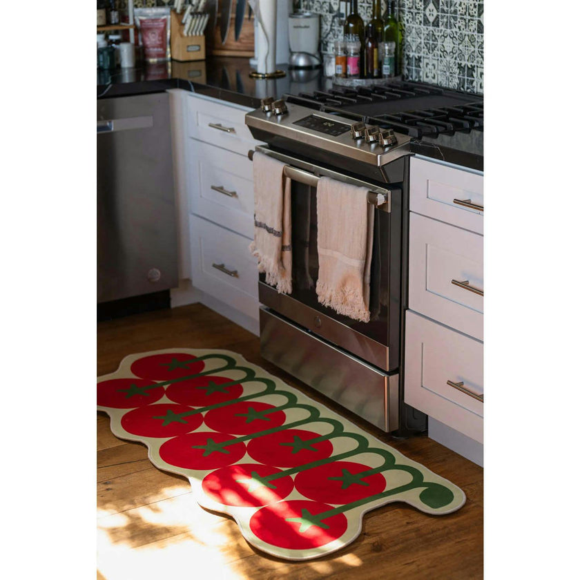 Irregular Tomato Runner Rug by Johann Banta