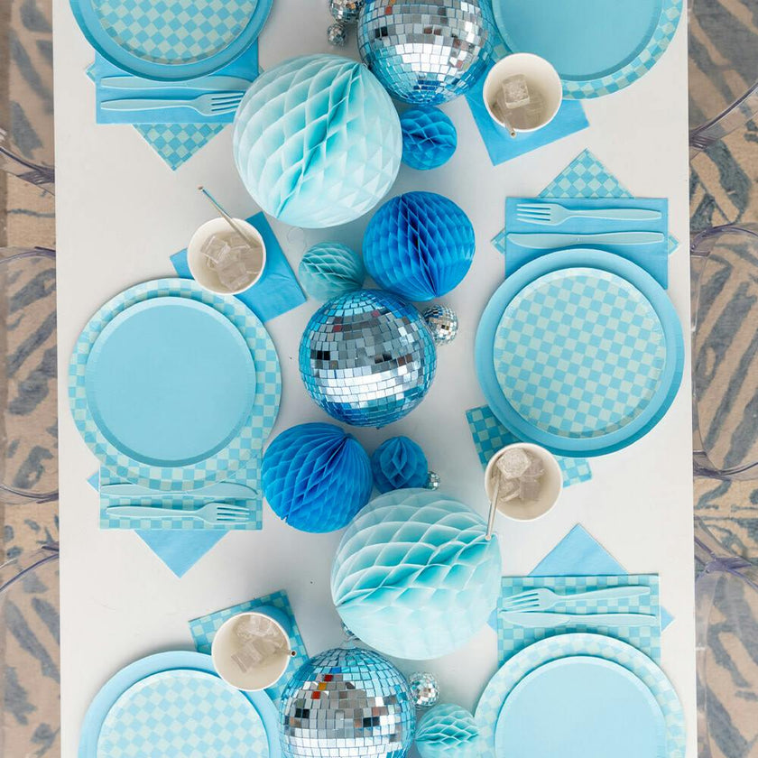 Check It! Out of the Blue Check Guest Napkins