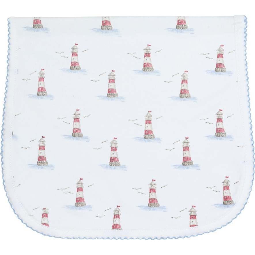 Lighthouse Print Burp Cloth