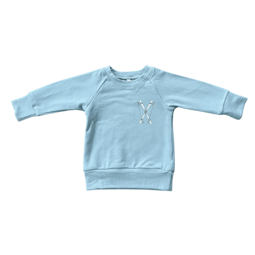 Boys Raglan Sweatshirt in Footprints