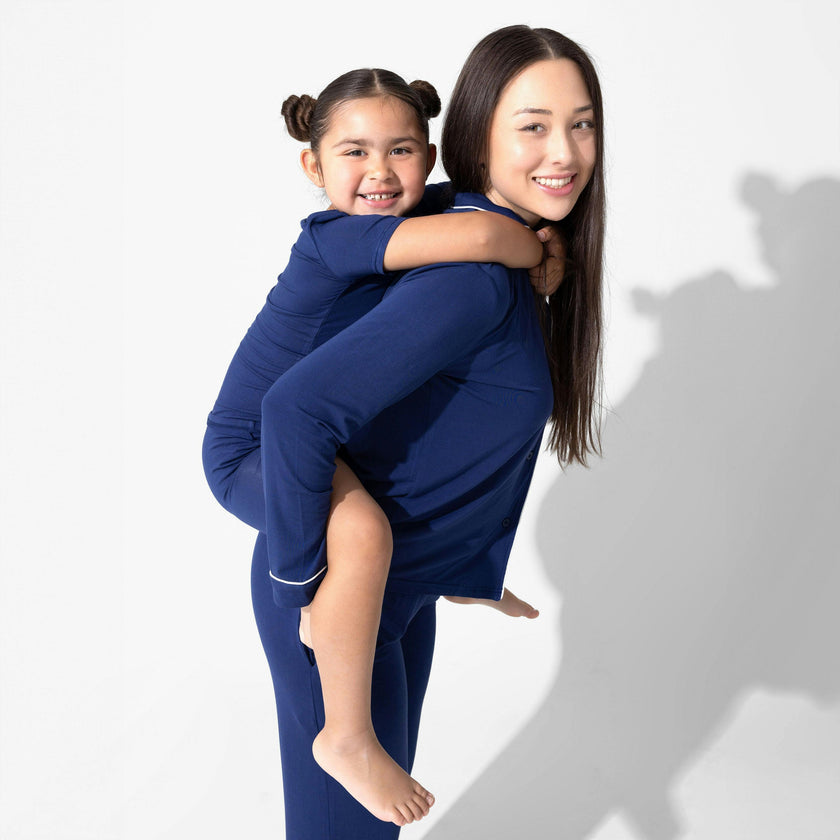 Starry Night Blue Bamboo Women's Pajama Set