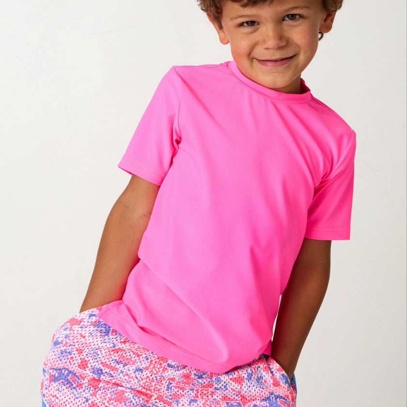 neon pink practice shirt