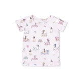 Fancy Hounds with Bows - Short Sleeve Loungewear Set
