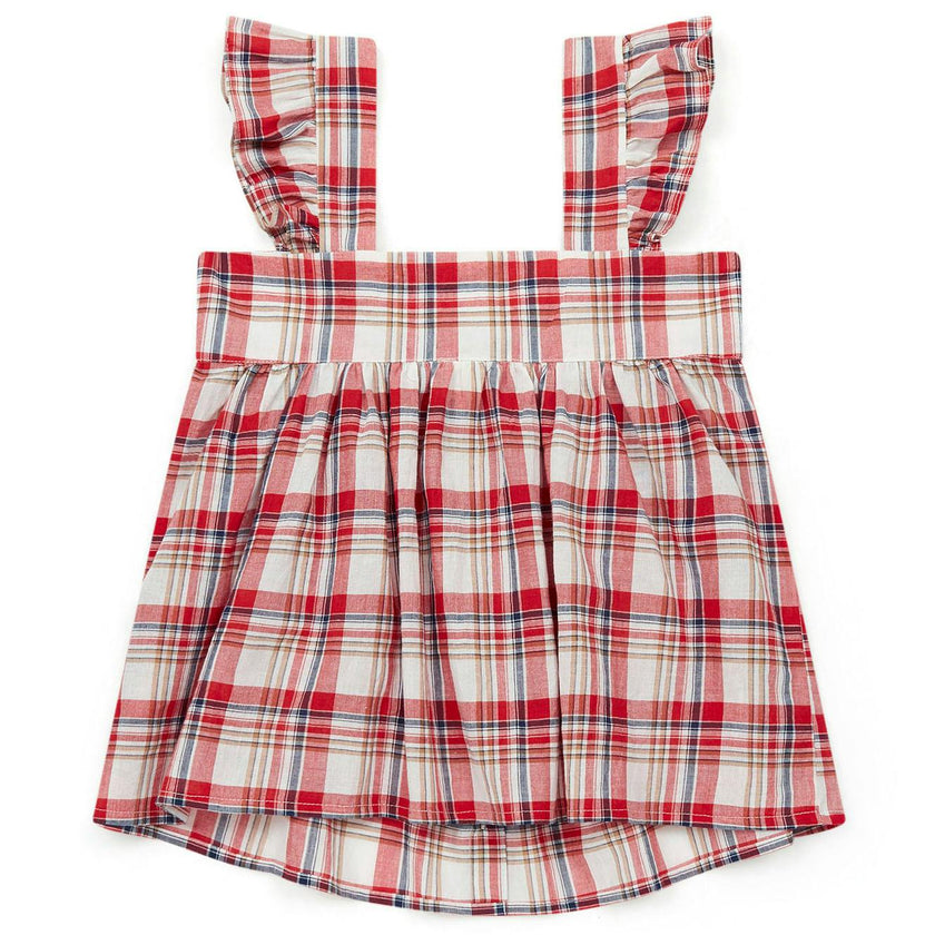 BONTON Elisa Plaid Swing Top