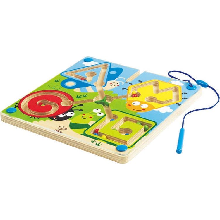 Hape: Best Bugs Magnetic Maze&nbsp;- Wooden Magnetic Wand Bead Maze