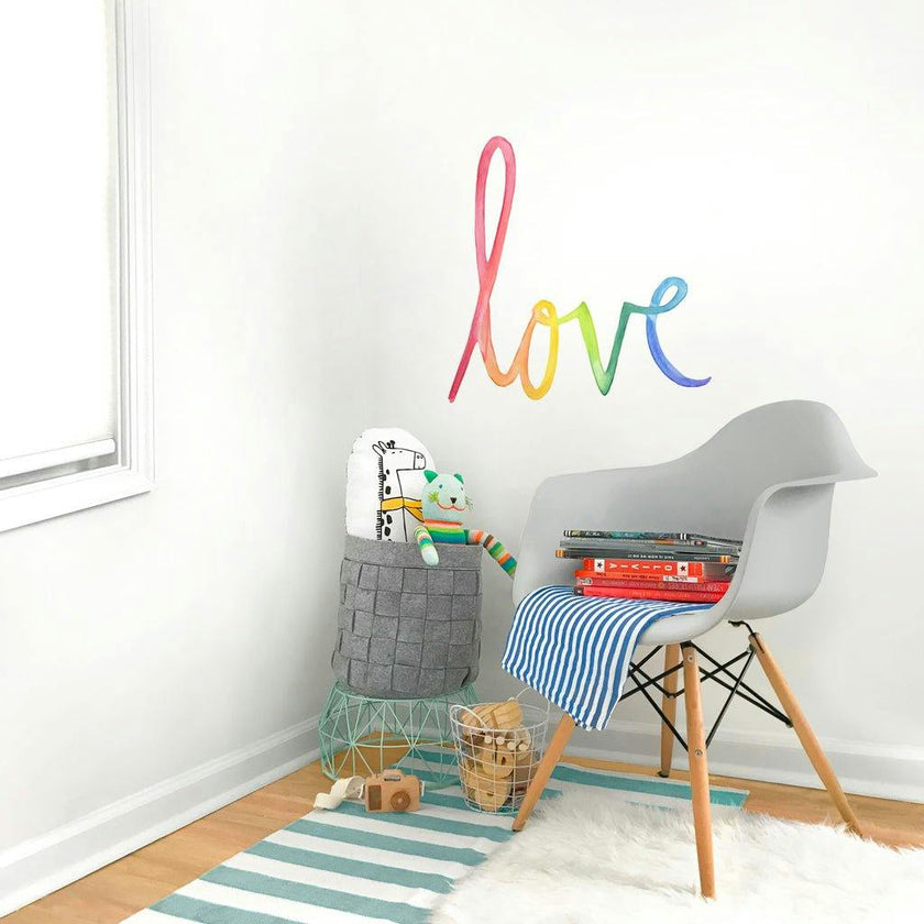 Watercolor Words • Love • Peel-and-Stick Wall Decals