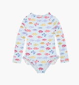 The Baby Sora Rashguard - Blue Rainbow Fish