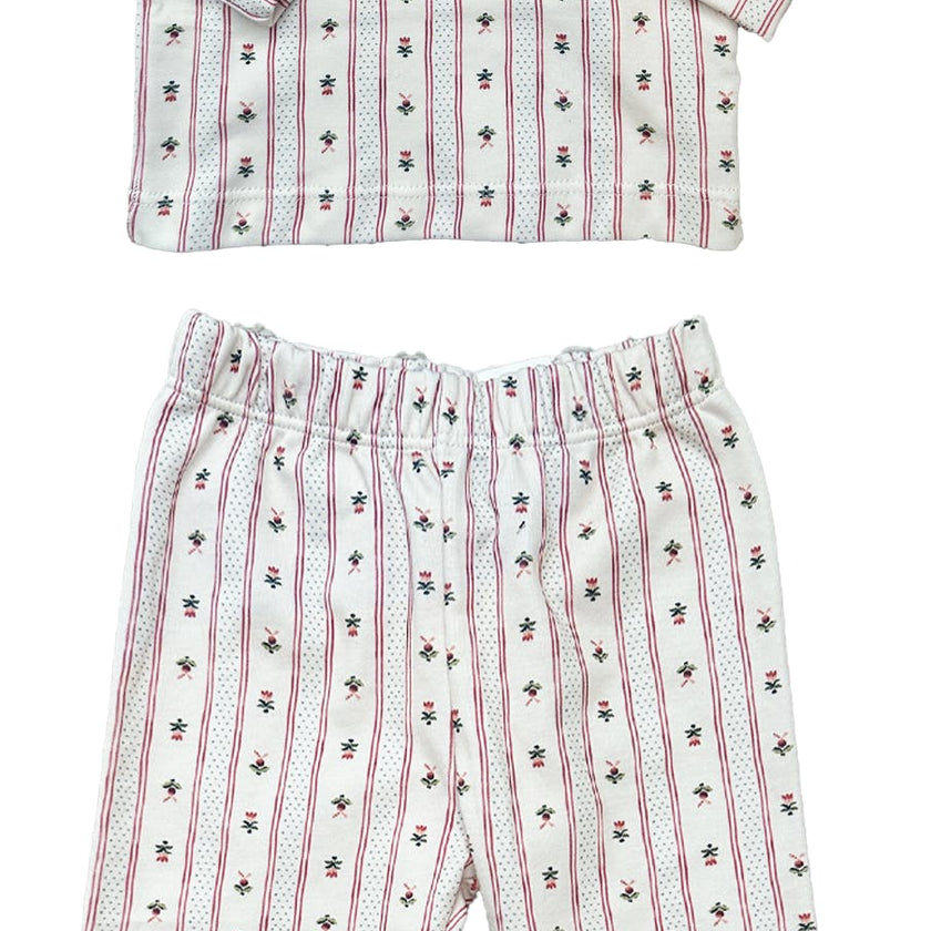Girls Pajama in Holiday Dot Stripe