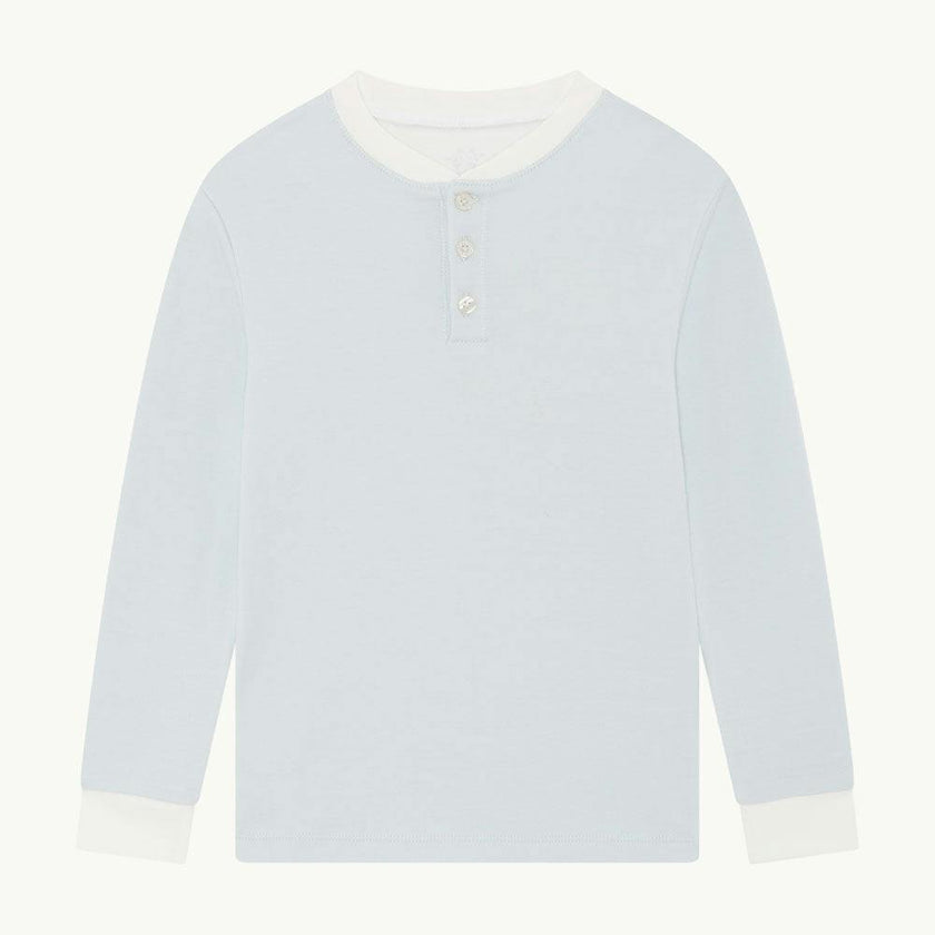 Derek Stripe Child Pyjama Two Piece Set  - Blue