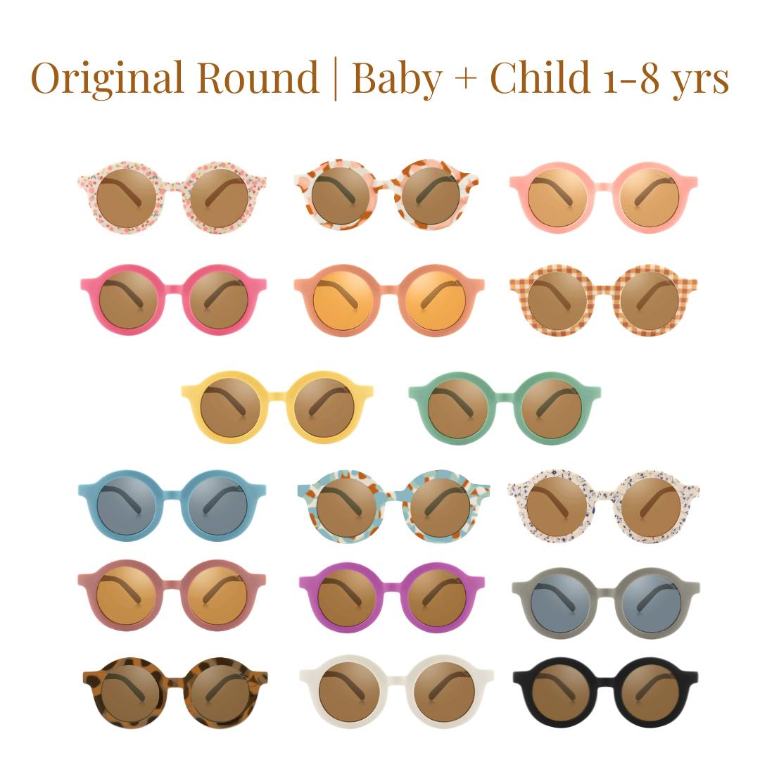 Original Round Sustainable Sunglasses | Bio-Based  Bendable Polarized | Fern