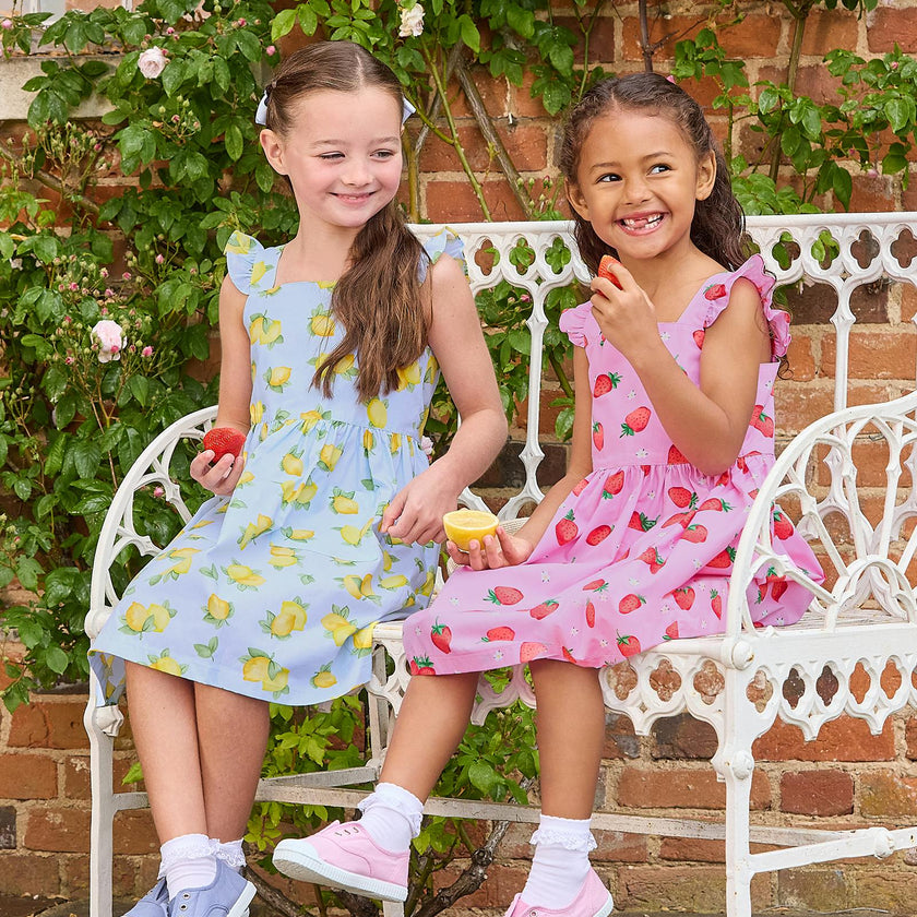 Adelina Summer Dress in Lemon