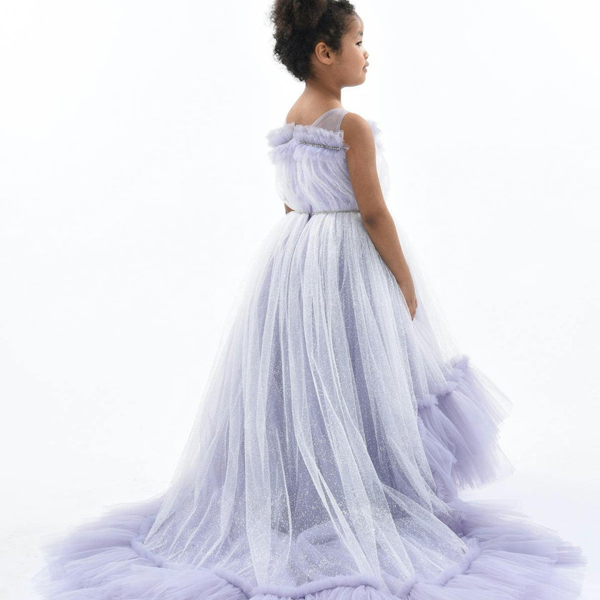 Purple Thelma Tulle Gown