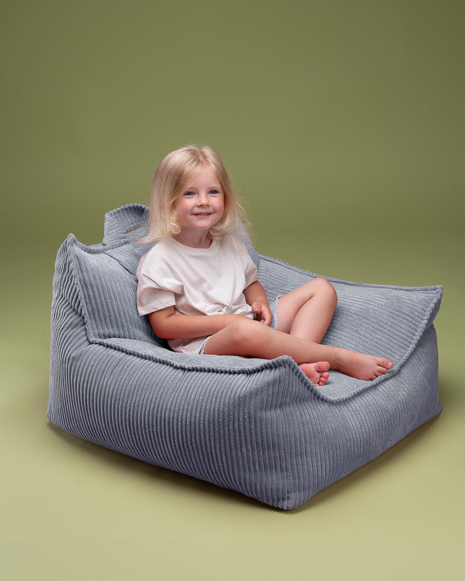 Blueberry Blue Beanbag Chair