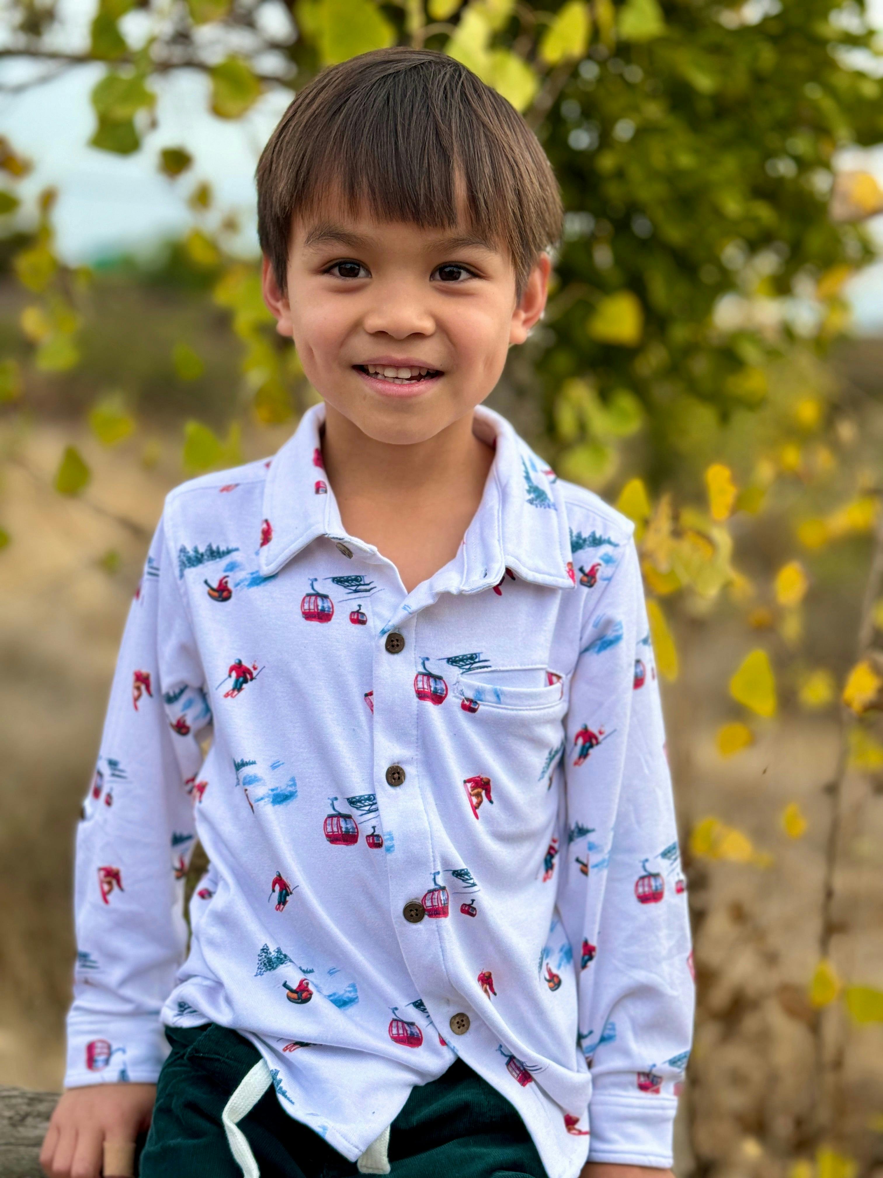 ATWOOD Ski Scene Printed Shirt