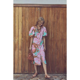 Bubble Linen Dress - Aquarela