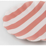 Stripy Reusable Bamboo Large Plates