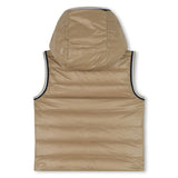 Beige Puffer Sleeveless  Jacket