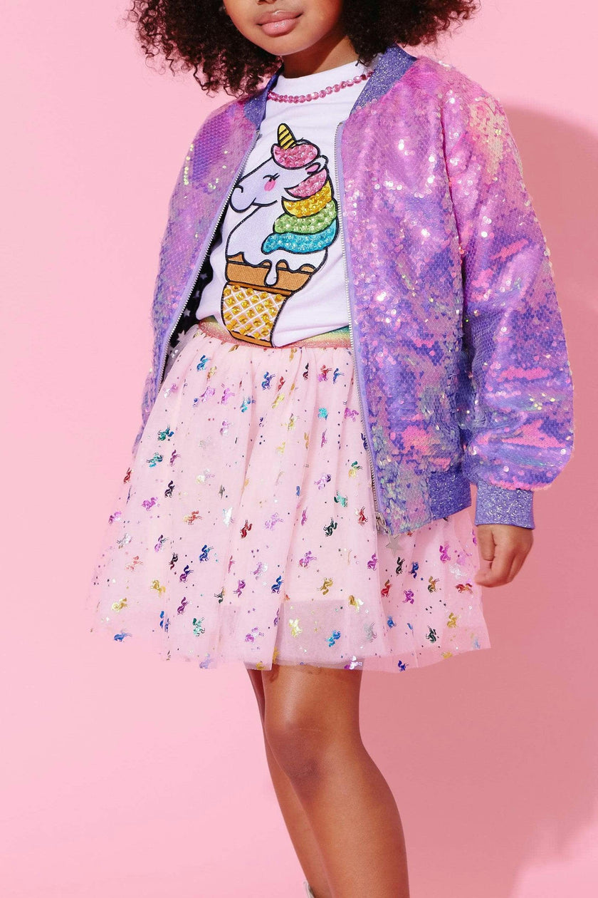 Rainbow Metallic Unicorn Tutu