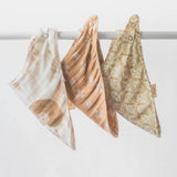 Kendi Safari Cotton Bandana Baby Bib (3 Pack)