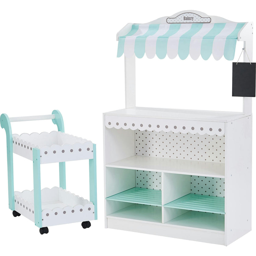 Teamson Kids My Dream Bakery Shop and Pastry Cart Wooden Play Set