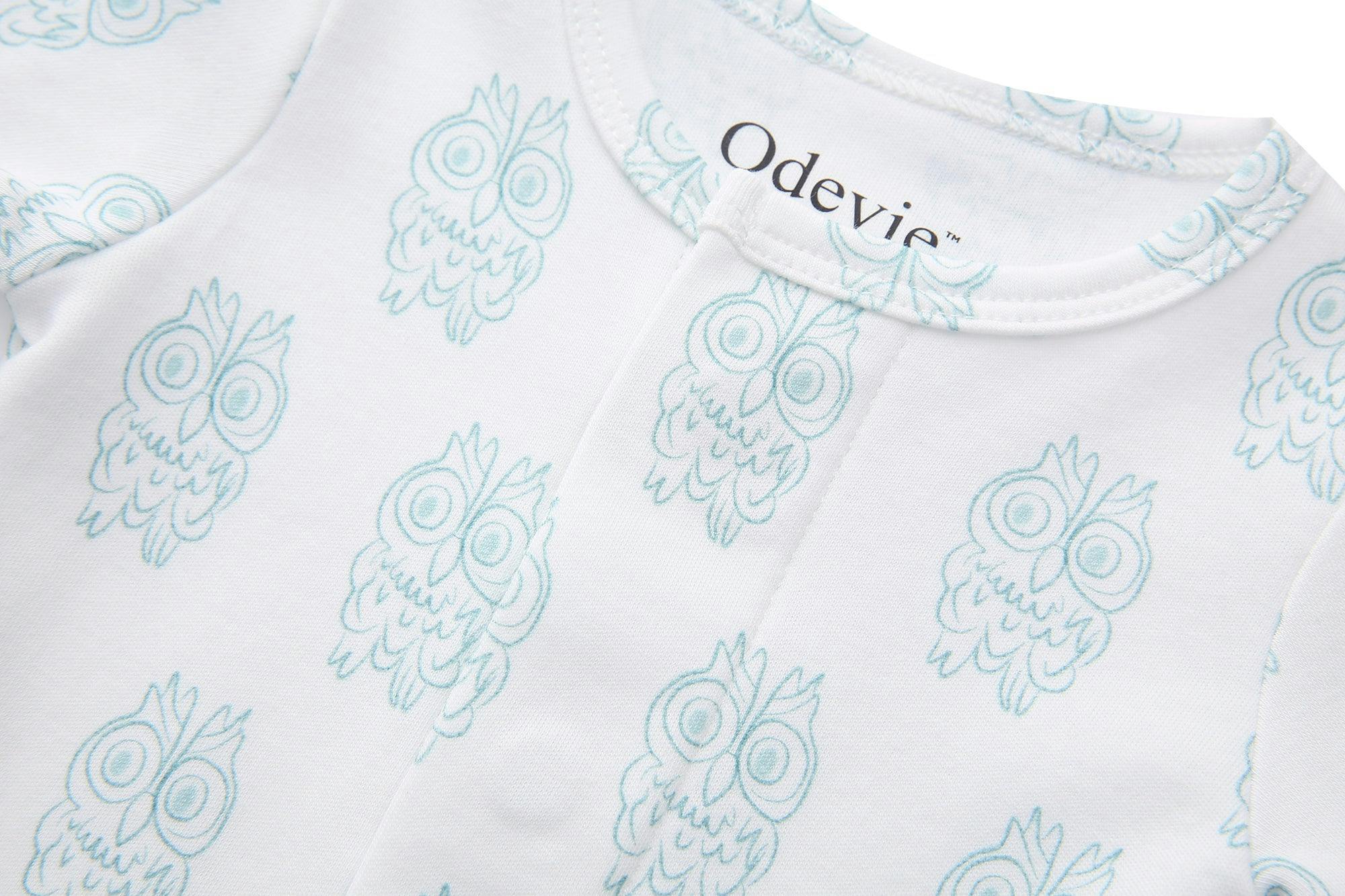 Footie Pajama Sleepsuit - Petite Chouette Green