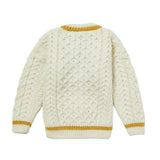 London Days Merino Children's Sweater - Cream & Yellow