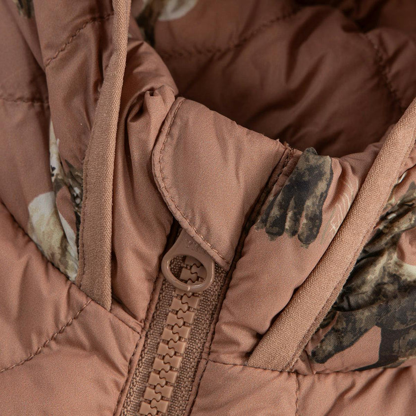 Lightweight Down Hooded Jumpsuit