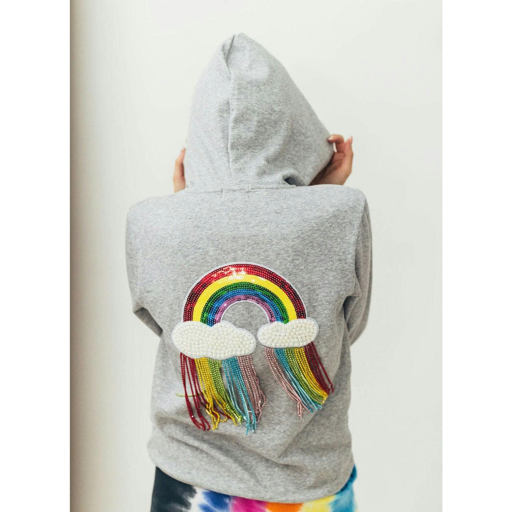 Crystal Rainbow Rain Hoodie – Teen/Women