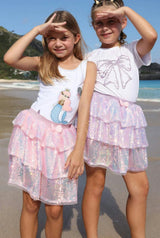 Iridescent Shimmer Sequin Skirt