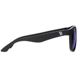 Jet Black Navigator | Polarized Cobalt Blue Mirrored Lenses