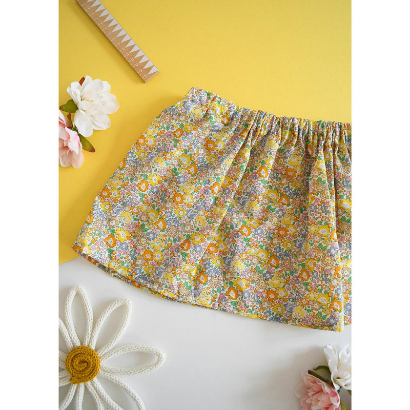 Liberty of London Childrens Elasticated Skirt - Michelle Yellow