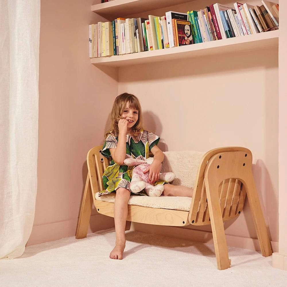 Cushions for KODO co-sleeping bed bench FUR MILK