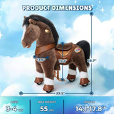 Model Y® Horse Ride-On Toy Age 4–7 – Chocolate Brown