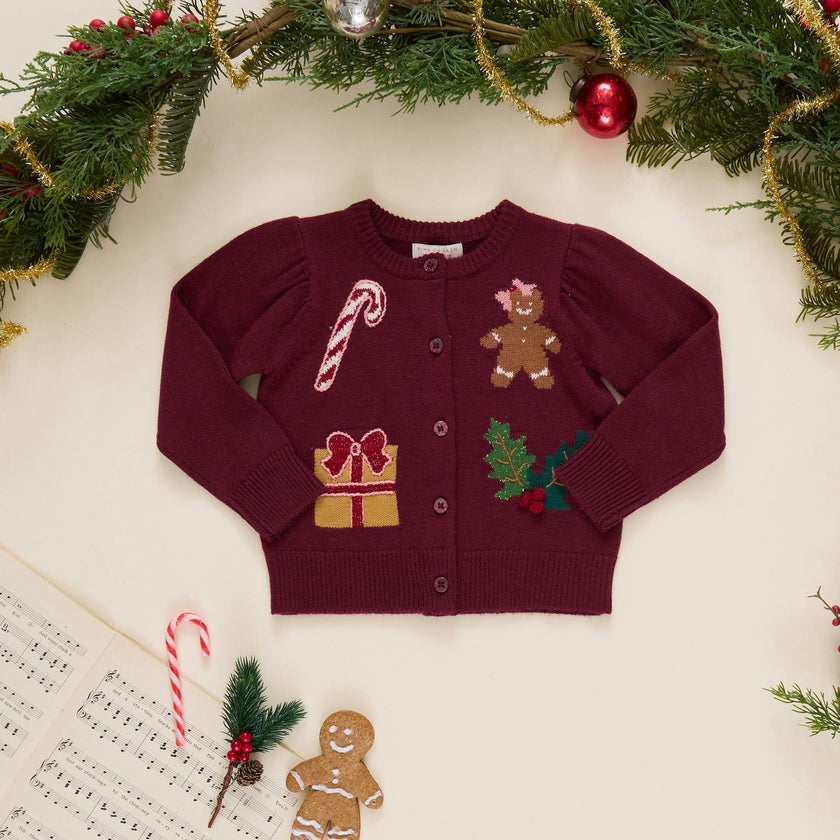 Baby Girls Constance Sweater - Holiday Patches