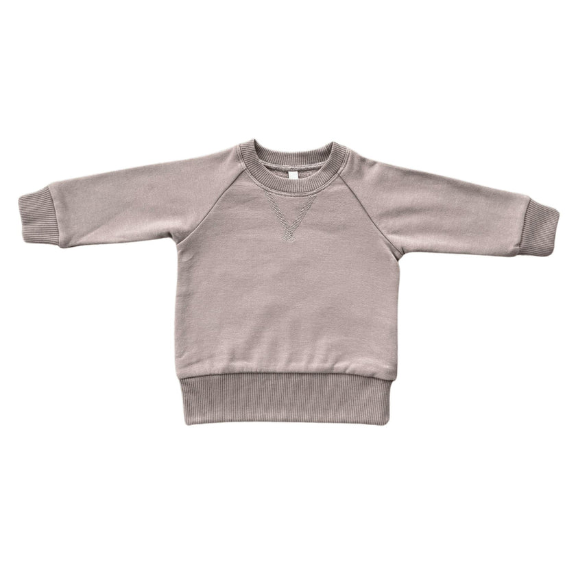 Boys Fleece Sweatshirt in Fern Checkered