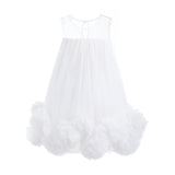 White Mirielle Ribbon Bow Dress