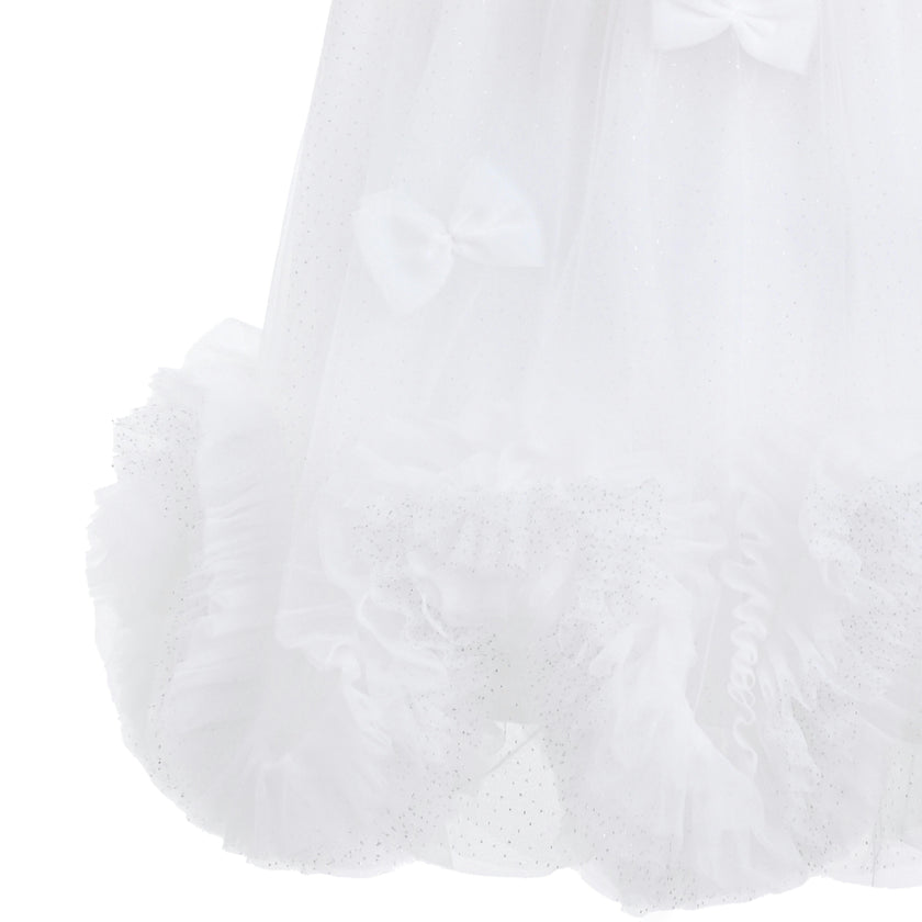 White Mirielle Ribbon Bow Dress