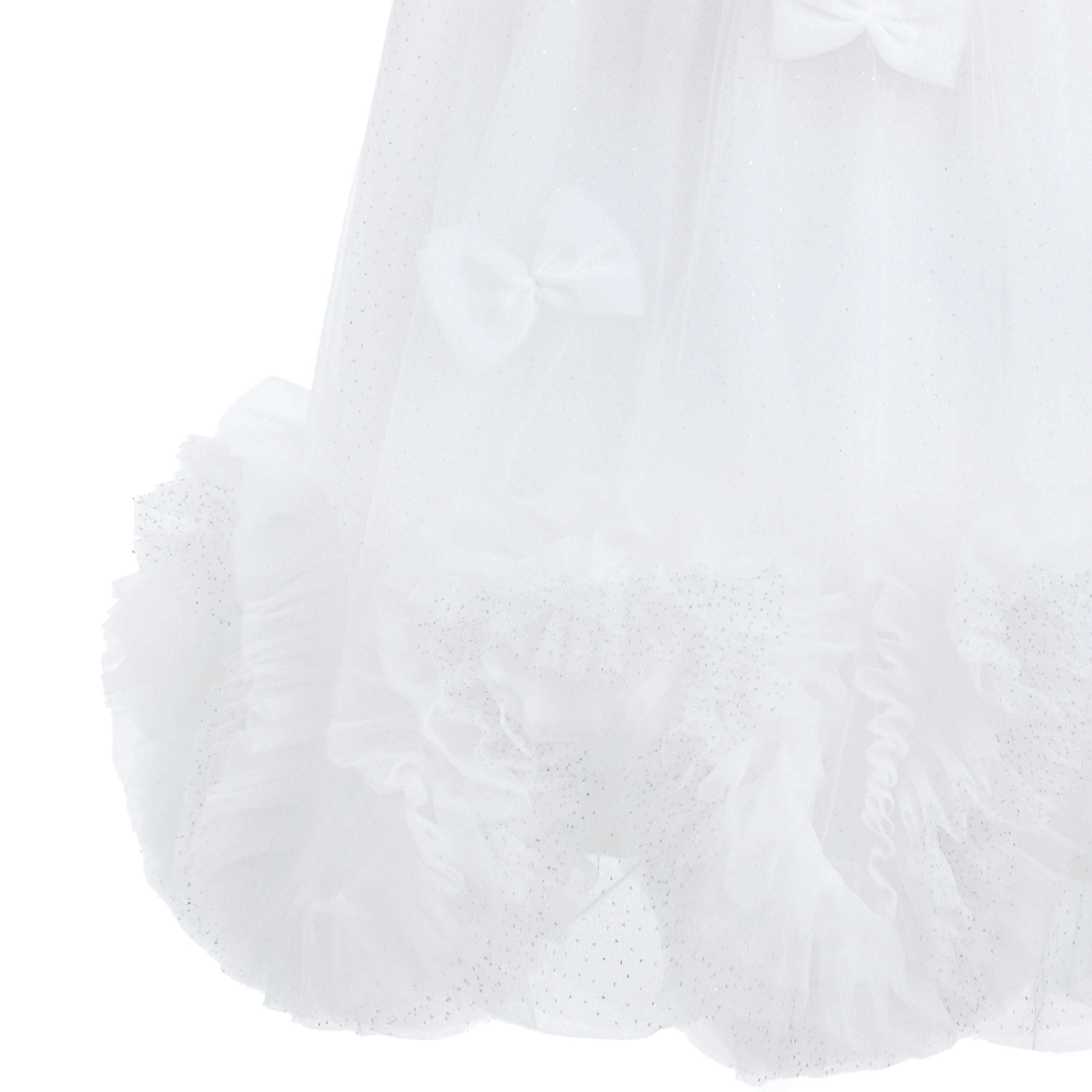 White Mirielle Ribbon Bow Dress
