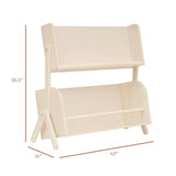 Tally Storage and Bookshelf in Washed Natural