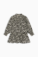 Zephyr Dress Zebra Print