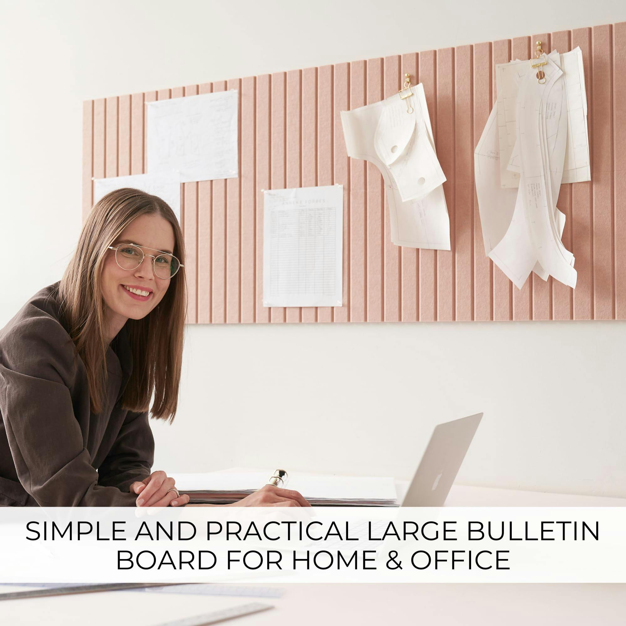 Large Felt Bulletin Board - Stylish 35