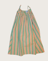 Cleo Green Stripe Cotton Slip Dress