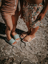 Slide Sandal | Fern Plaid